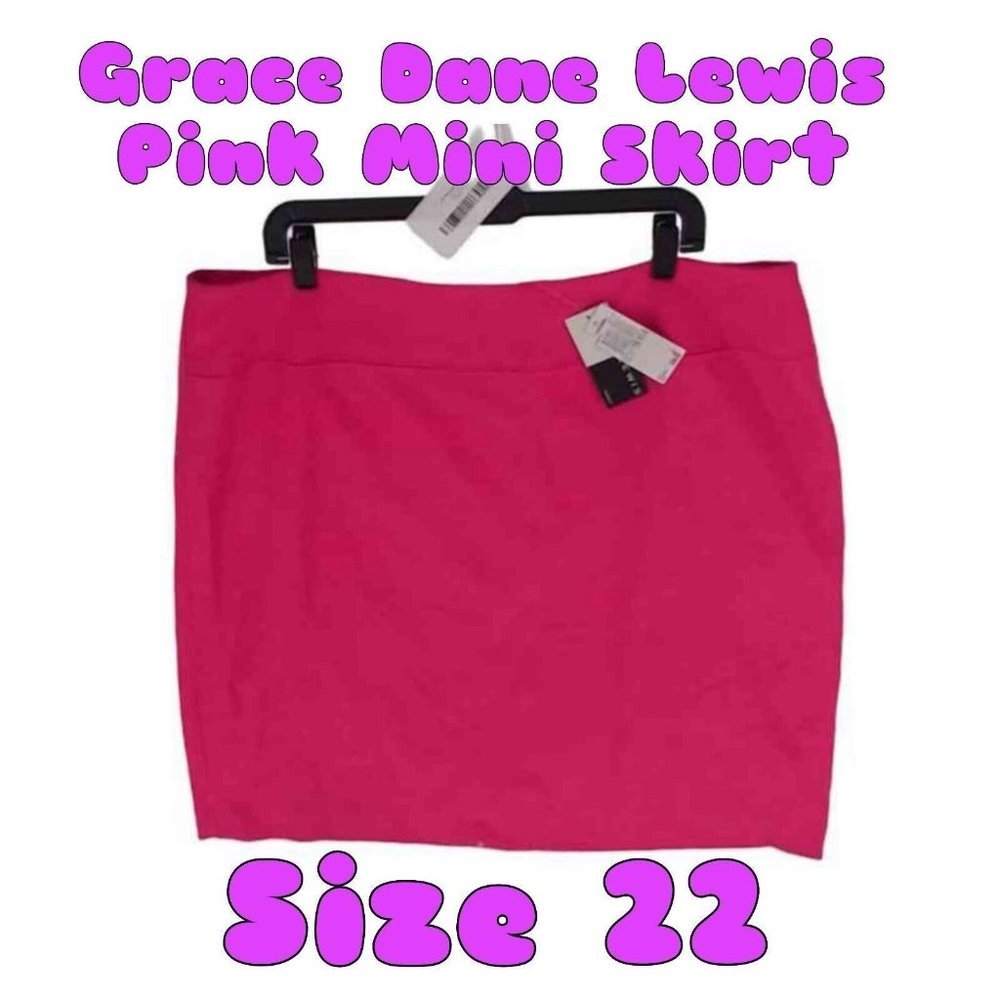 Clothing - NWT Grace Dane Lewis Hot Pink Mini Skirt Size 22